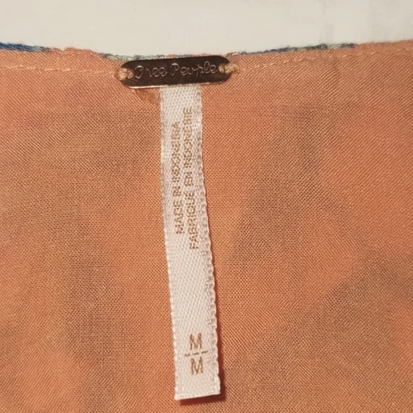 Free People Orange and Blue Floral Dress - Picture 4 of 8